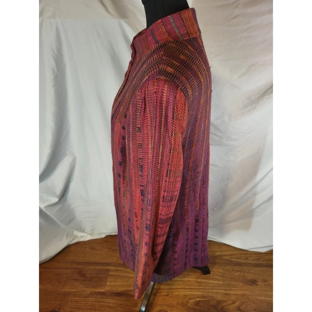 Vintage Randall Darwell Size Large ‎ Pink Red Tones Womans Jacket Blazer OOAK